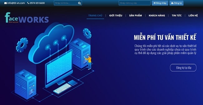 Phần mềm quản l&yacute; doanh nghiệp Faceworks